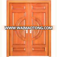 main double door wooden solid wood door interior wood door for sale