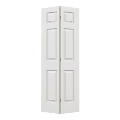 6 Panel Mdf Wood Panel Style Bifold Internal Doors With Smooth And Texture Finish