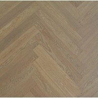 Waterproof Wire Brushed Herringbone Oak Parquet Flooring