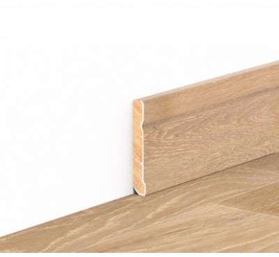 PVC film Wrapped Solid Wood Skirting Design